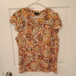 1. State Women's Paisley Print Blouse - Multicolor